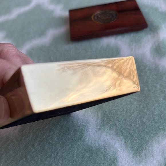 Solid brass and wood lid American Bankers Association Box - Picture 7 of 11